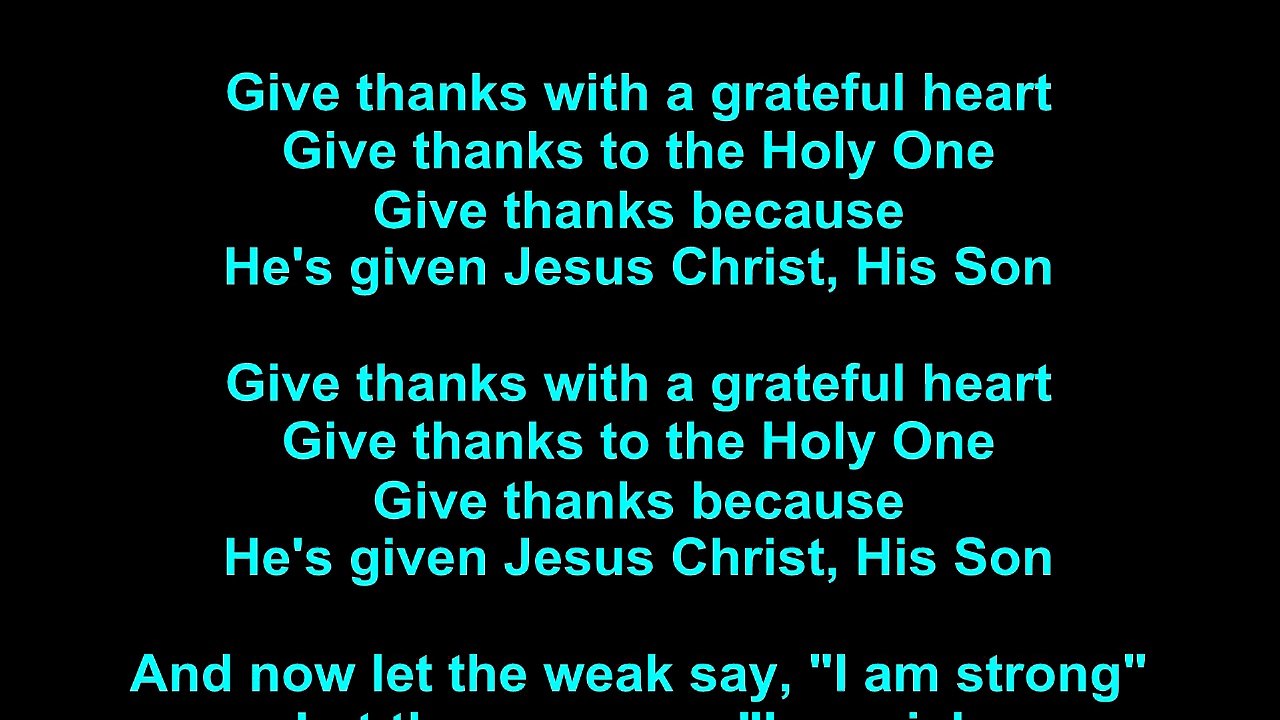 Don Moen – Give Thanks Lyrics