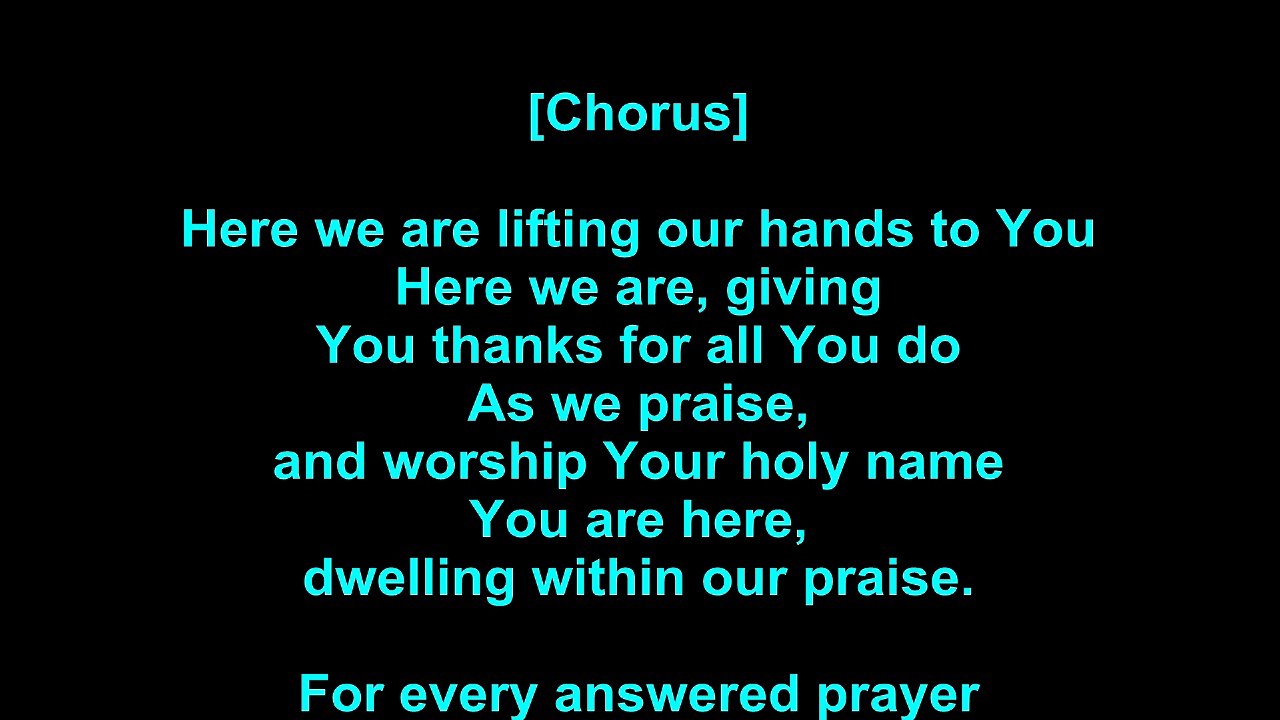 Don Moen – Here We Are Lyrics