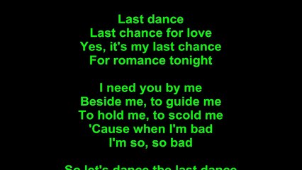 Donna Summer – Last Dance Lyrics