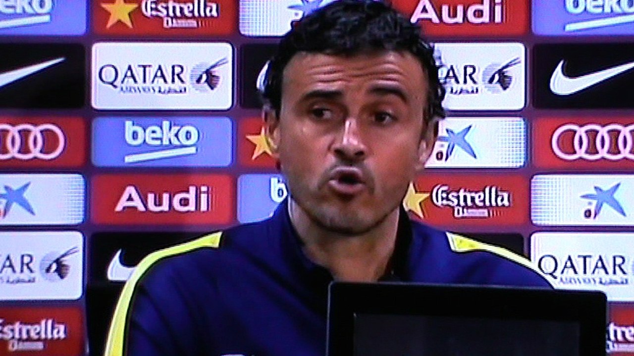 شاهد مادا قال مدرب برشلونة لويس إنريكي و مدفع برشلونة جيرارد بيكي قبل لعب مبارة إياب كأس الملك