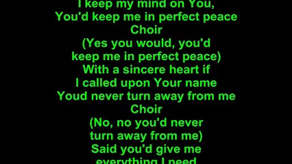 Donnie McClurkin – That's What I Believe Lyrics