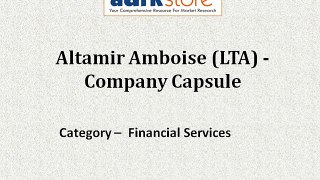 Company Insight of Altamir Amboise: Aarkstore.com