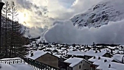 Et le risque d'avalanche dans l'horreur à Bessans 2016