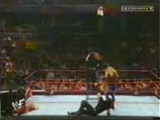 Christian reverse DDT on Jeff Hardy from ladder