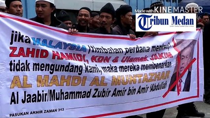 Ratusan Pasukan Akhir Zaman 'Serbu' Konsulat Jenderal Malaysia.