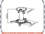 KIMEX 052-2001: Soporte de techo para videoproyector altura 20 cm.