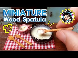 미니어쳐 나무주걱 만들기 & 버섯스프 요리 Miniature - Wood Spatula