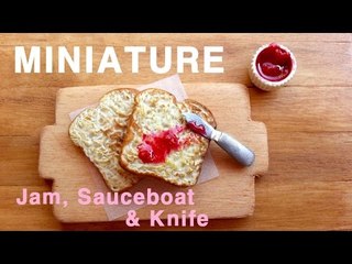 미니어쳐 잼그릇 & 잼칼 만들기 miniature- Sauceboat & Knife