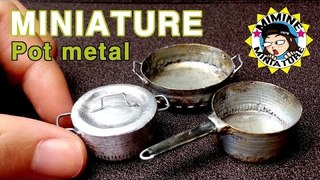 미니어쳐 금속냄비 만들기(병뚜껑!!) miniature - Pot metal