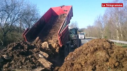 Lannion. L'axe Lannion-Guingamp bloqué par les agriculteurs