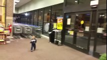 Amazing baby's First time reaction to automatic sliding doors