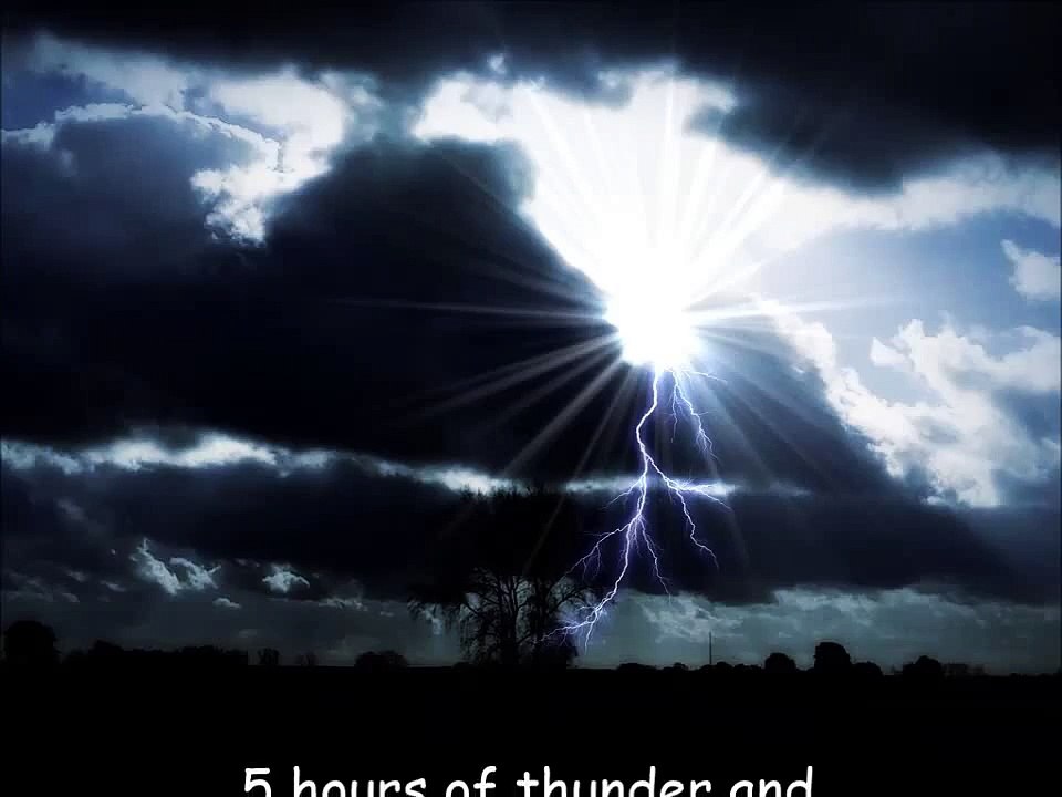 Relaxing Rain & Thunder(4 Hours) Rain Sounds Deep Sleep Relaxation Meditation
