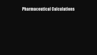 (PDF Download) Pharmaceutical Calculations PDF
