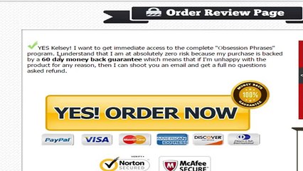 OBSESSION PHRASES REVIEW - VIDEO 1 - THE BUYING PROCESS