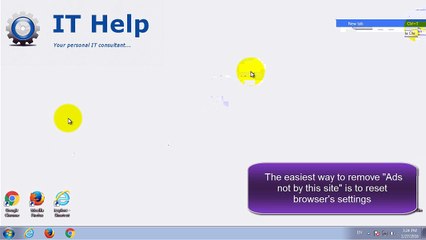 How to remove "Ads not by  this site"