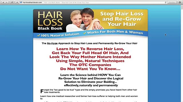 Hair Loss Black Book Review - Scam or Legit