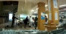 Out Of Control Car Smashes Through Hotel Lobby