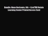 [PDF Download] Bundle: Neue Horizonte 8th   iLrn(TM) Heinle Learning Center Printed Access