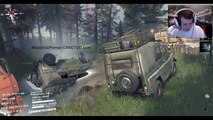 SpinTires - IsAmU podnosi deske przez 20minut xD (2/2) /w IsAmU, Miszczu, Pevor