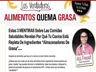 Los Verdaderos Alimentos Quema Grasa!