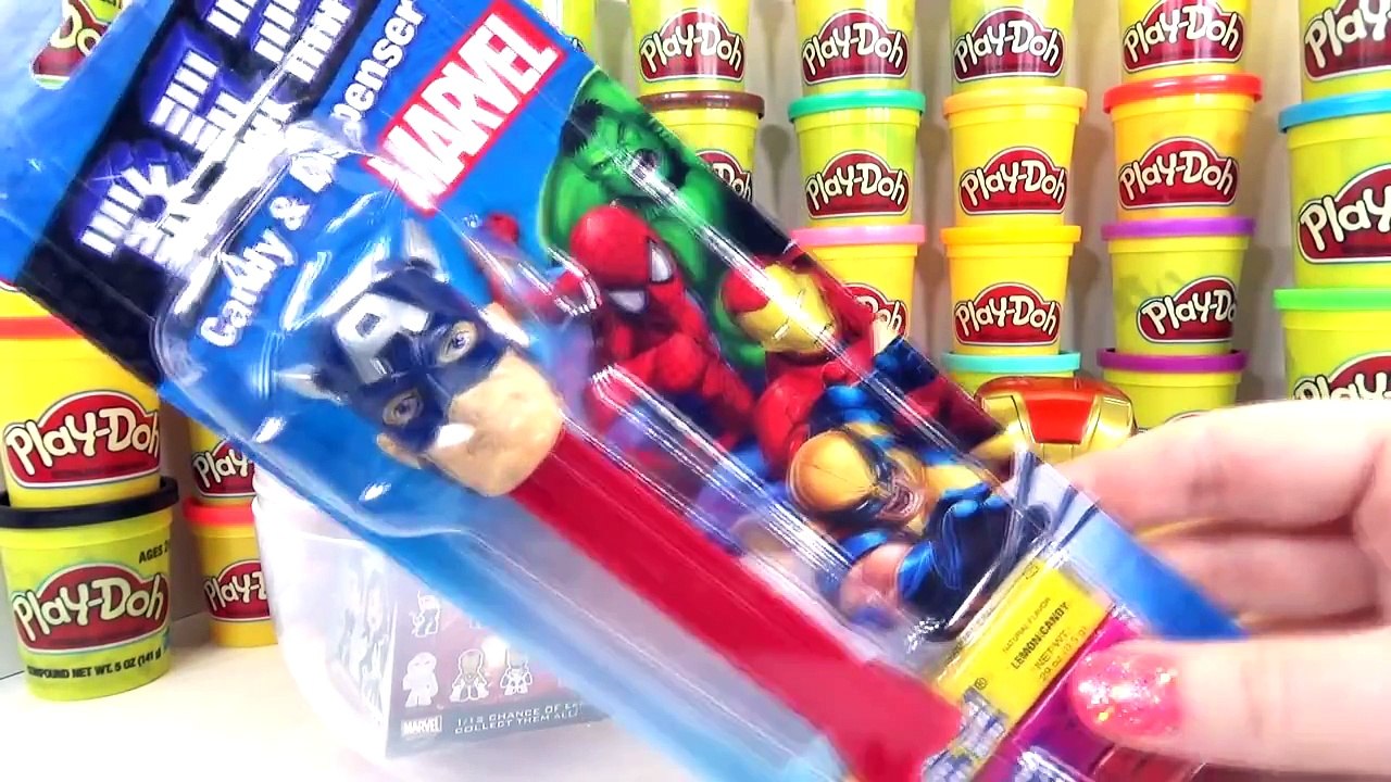 CAPTAIN AMERICA GIANT PLAY DOH SURPRISE EGG & IRON MAN TOYS