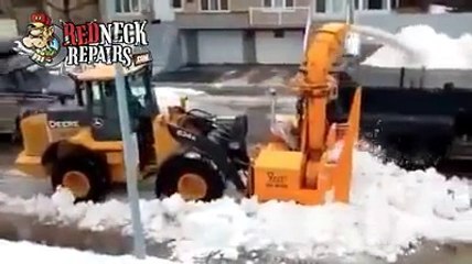 Brilliant snow plowing