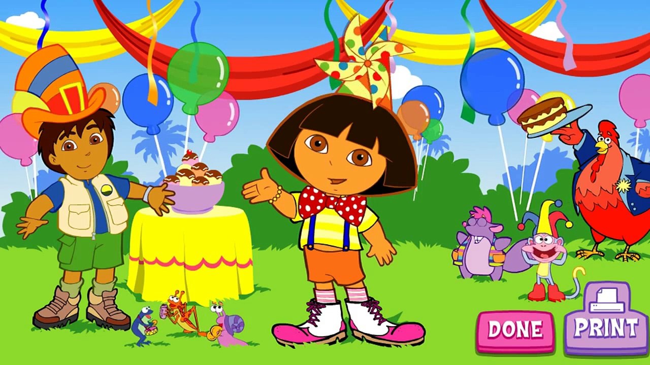 Dora The Explorer - Doras Super Silly Costume Maker (Full Episode Game) Dora English Game HD