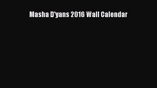 Masha D'yans 2016 Wall Calendar Free Download Book