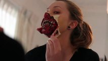 Ripped Mouth Zombie Makeup Application