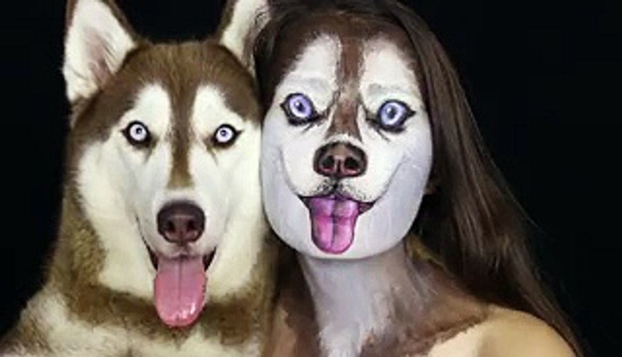Siberian Husky Makeup Tutorial