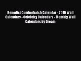 Benedict Cumberbatch Calendar - 2016 Wall Calendars - Celebrity Calendars - Monthly Wall Calendars