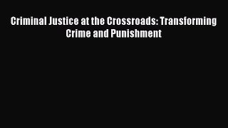 Criminal Justice at the Crossroads: Transforming Crime and Punishment Free Download Book