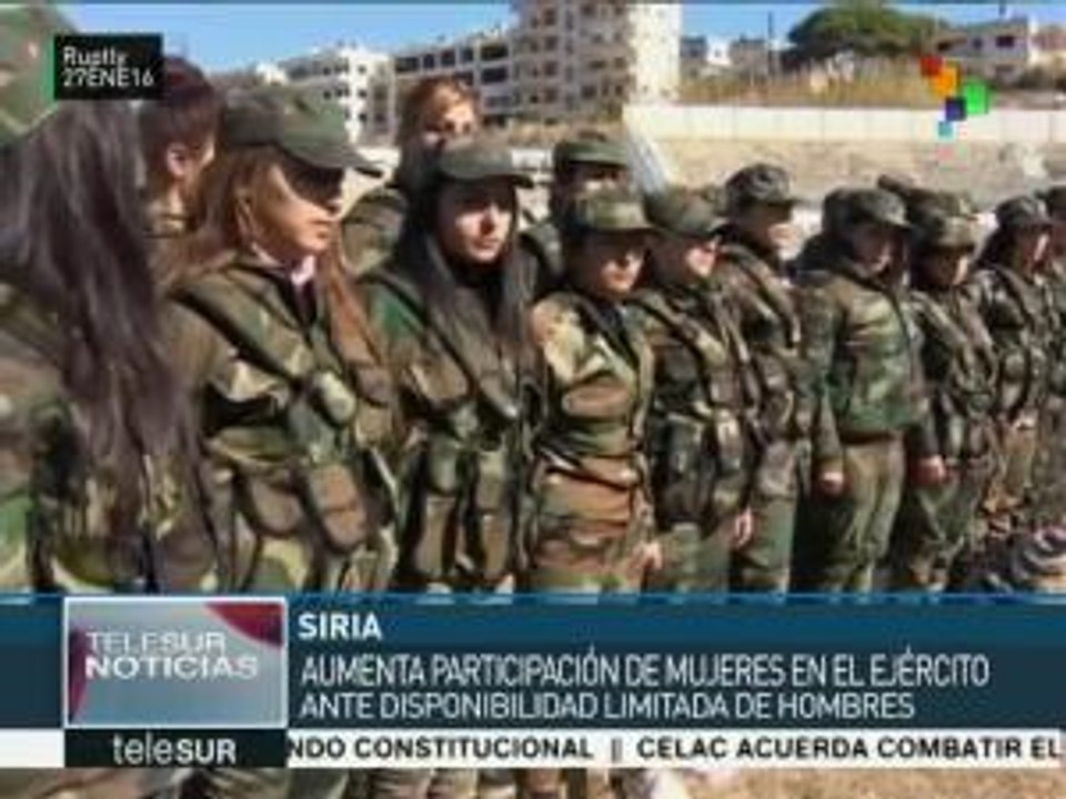 Aumenta la participación de mujeres en el ejército sirio