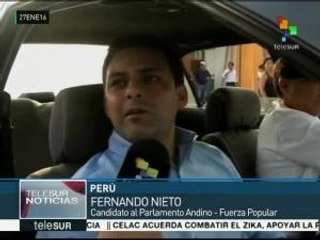 Perú: presentan candidatos para el Parlamento Andino