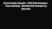 Greek Islands Calendar - 2016 Wall Calendars - Photo Calendar - Monthly Wall Calendar by Avonside