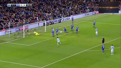 Manchester City VS Everton 3-1 Capital One Cup Highlights