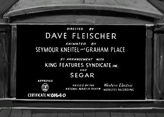 Popeye the Sailor -- The Football Toucher Downer