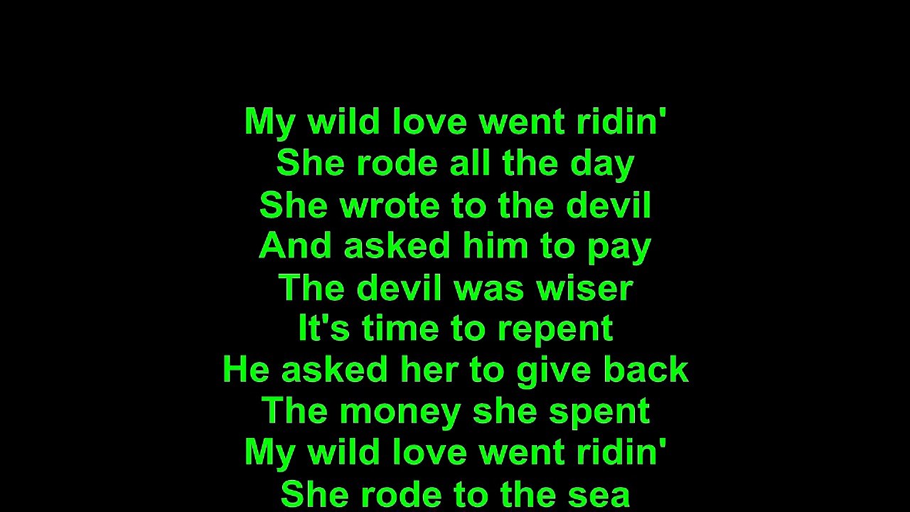 Doors – My Wild Love Lyrics