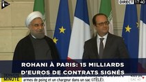 Rohani à Paris: Des accords à hauteur de 15 milliards d'euros signés