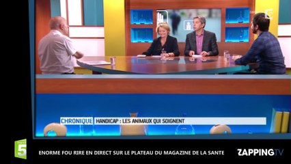 Énorme fou rire en direct sur le plateau du Magazine de la Santé (Vidéo)