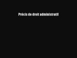 [PDF Télécharger] Précis de droit administratif [PDF] Complet Ebook