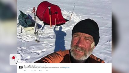 Famed explorer dies on solo Antarctic trek