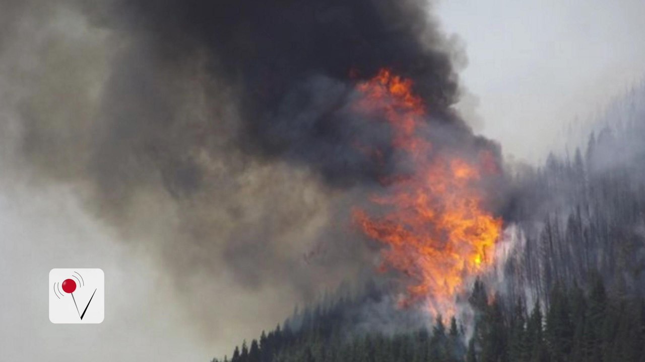 Raging forest fire tearing through city in Chile