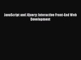 (PDF Download) JavaScript and JQuery: Interactive Front-End Web Development Download