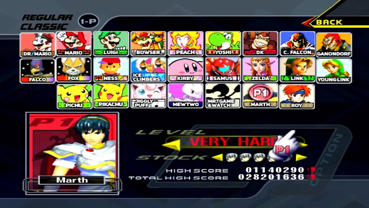 Super Smash Bros. Melee - Classic Mode - Part 9 [Marth]