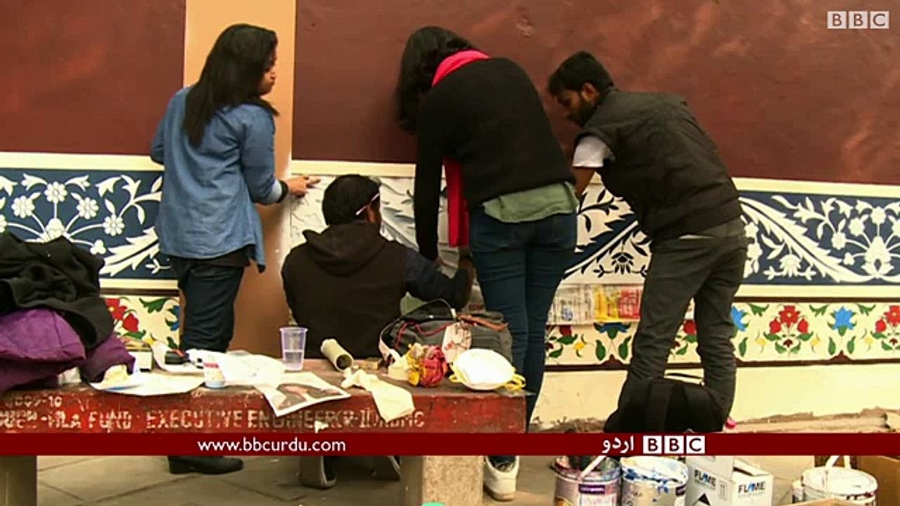 دلی_ ’سٹریٹ آرٹ‘ کی انوکھي نمائش - BBC Urdu