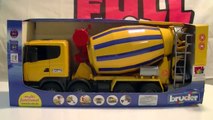 Bruder Scania R series Cement Mixer Dump Truck Working Review | Monster Truck Toys for Kid
