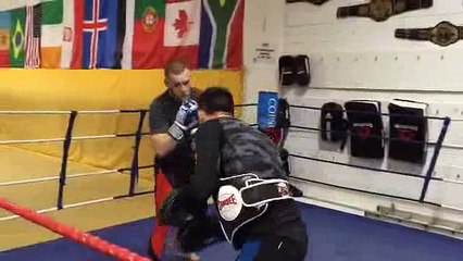 Conor McGregor Looking Slick On The Pads Training for RDA