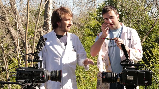 Paint Spinning Drill 4K - The Slow Mo Guys