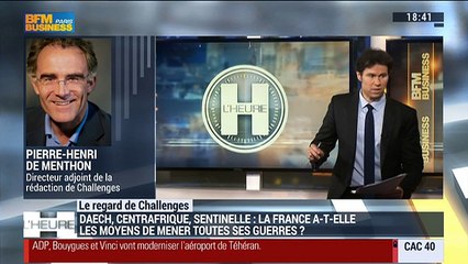 Le regard de Challenges: Daesh, Centrafrique, sentinelle... la France a-t-elle les moyens de mener toutes ces guerres ? - 28/01